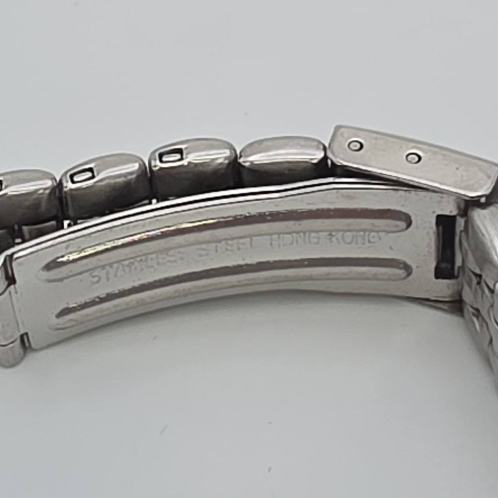 Vtg Ladies ARMITRON Watch Pink Dial Stainless Steel New Battery FREE $HIPPING!! - Picture 8 of 12
